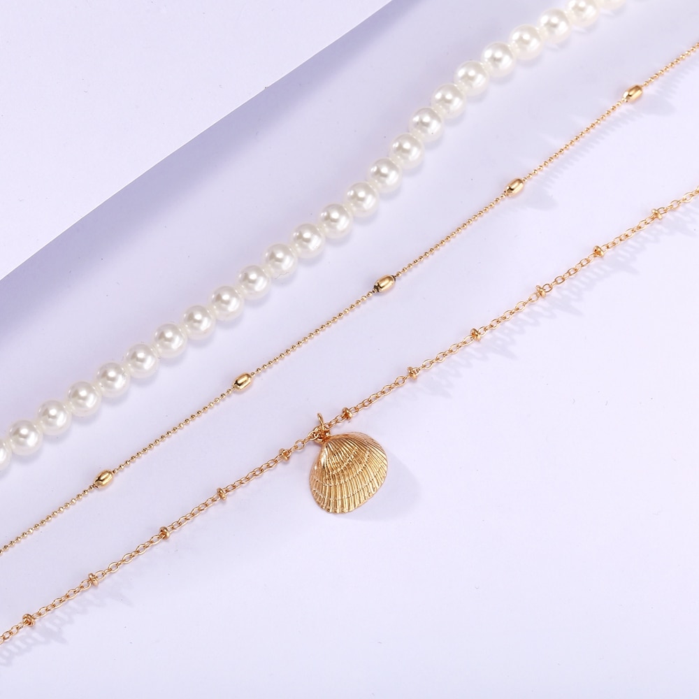 Vintage Multi-Layer Pearl Necklace for Women
