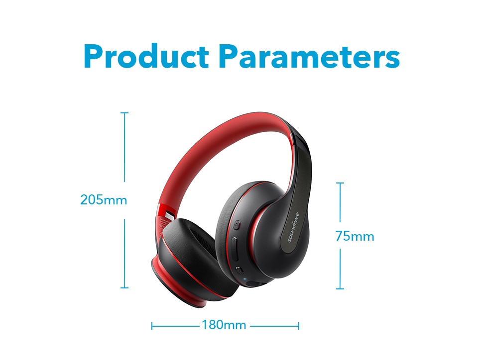 Wireless Bluetooth Headphones with 60-Hour Playtime