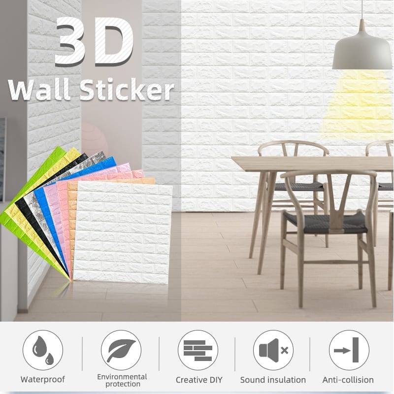 3D Brick Sticker Wallpaper for Walls and Ceiling