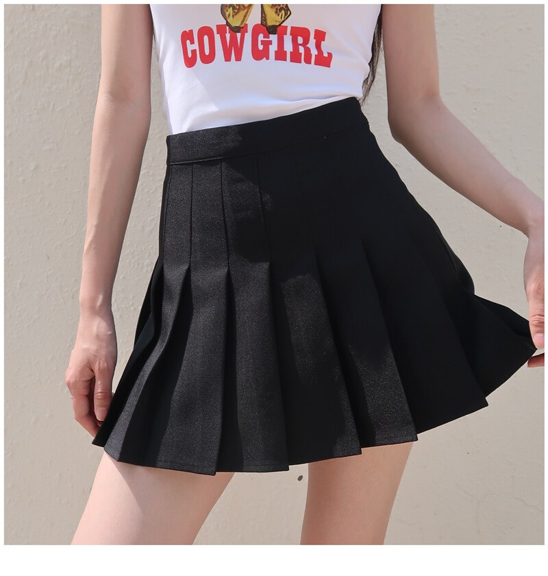 Syiwidii Pleated Skirt Woman Pink White Black Lolita Kawaii Summer Mini Skirts Plus Size 2021 Fashion Clothing Cute Sweet Girls