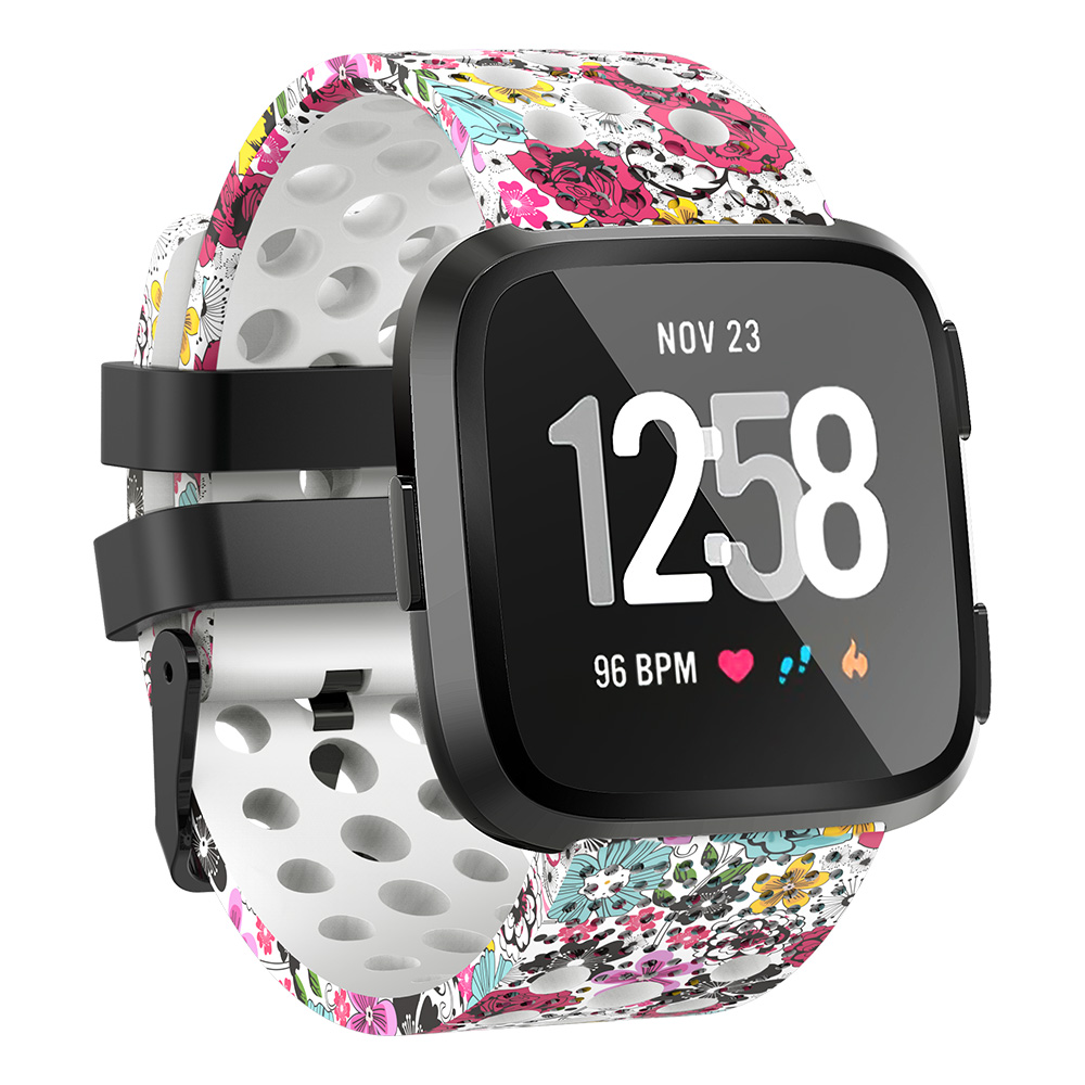 Colorful Ventilated Silicone Band for FitBit Versa