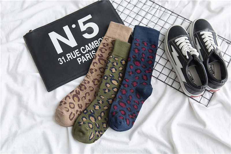 Women's Leopard Print High Socks