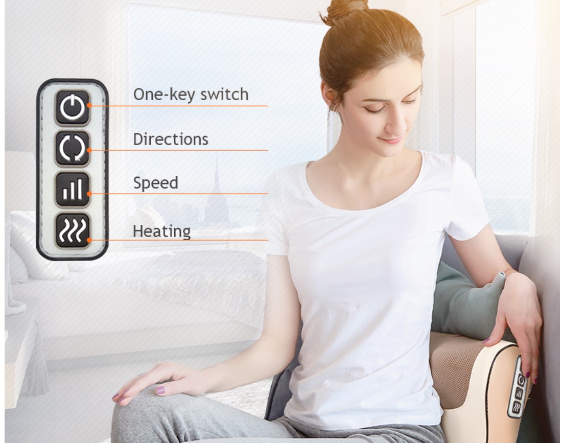 Infrared Heating Neck and Shoulder Massage Pillow