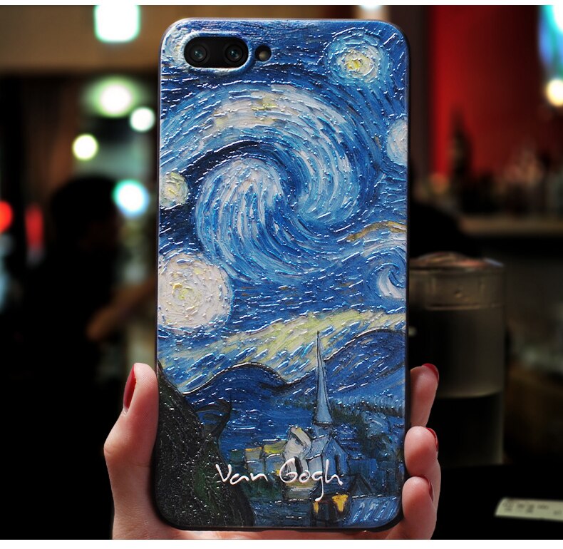 Vintage Van Gogh Art Silicone iPhone Case