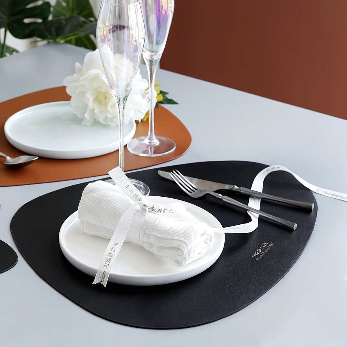 PU Leather Tableware Placemat