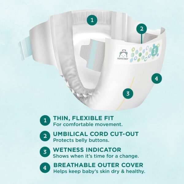 Mama Bear Gentle Touch Diapers, Hypoallergenic, Size 1, 49 Count: Health & Personal Care - Image 3