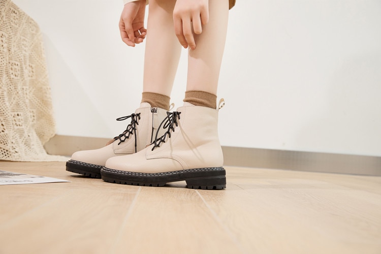 Women's Fashion Trendy Style Leather Boots