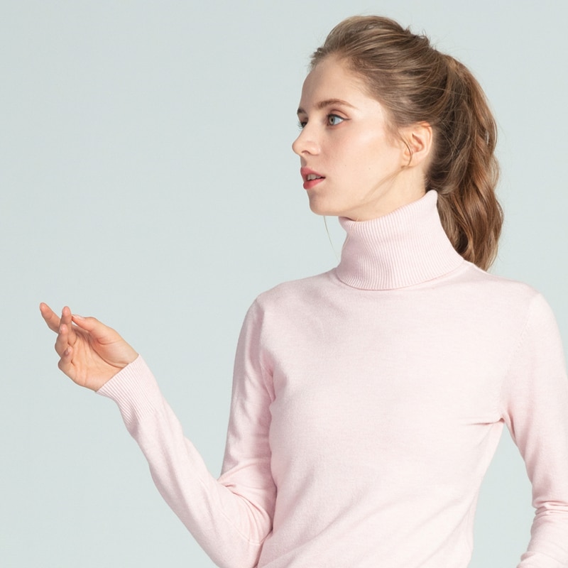 Women's Turtleneck Basic Sweater