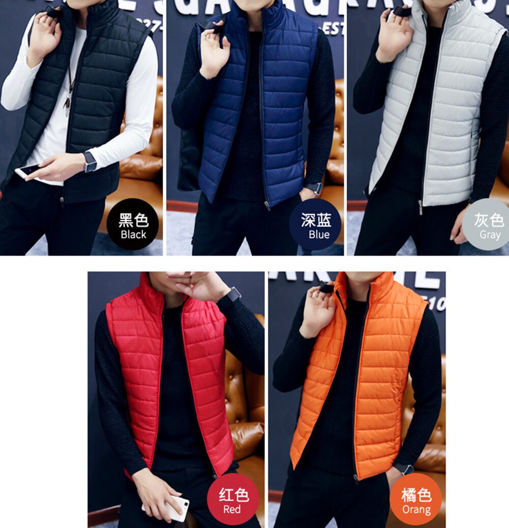 Winter Casual Waistcoat Men Vest Brand Clothing Vest Jacket Mens Autumn Warm Sleeveless Jacket Male Plus Size 5XL Homme MWB022