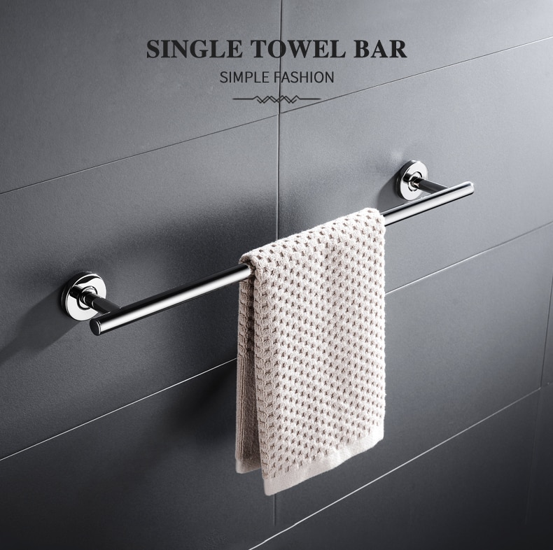 Bathroom Accessories Stainless Steel Polish Towel Shelf Toilet Paper Holder Soap Holder Towel Rack Toothbrush Holder Robe Hook