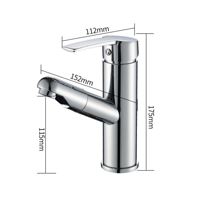 Pull-out Bathroom Basin Faucet