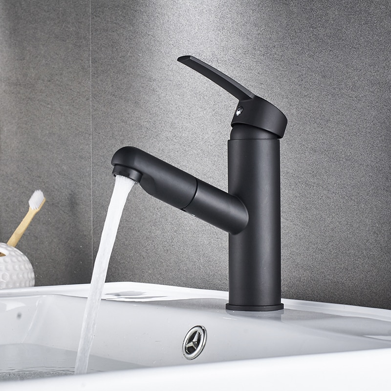 Pull-out Bathroom Basin Faucet