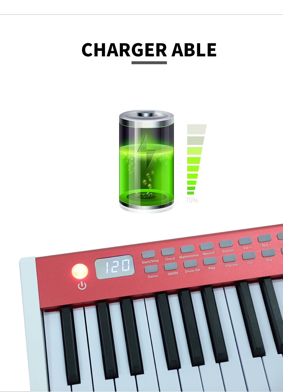 Digital Piano USB Midi Musical Keyboard 88 Keys midi Controller Music Synthesize instrument contect app professional piano