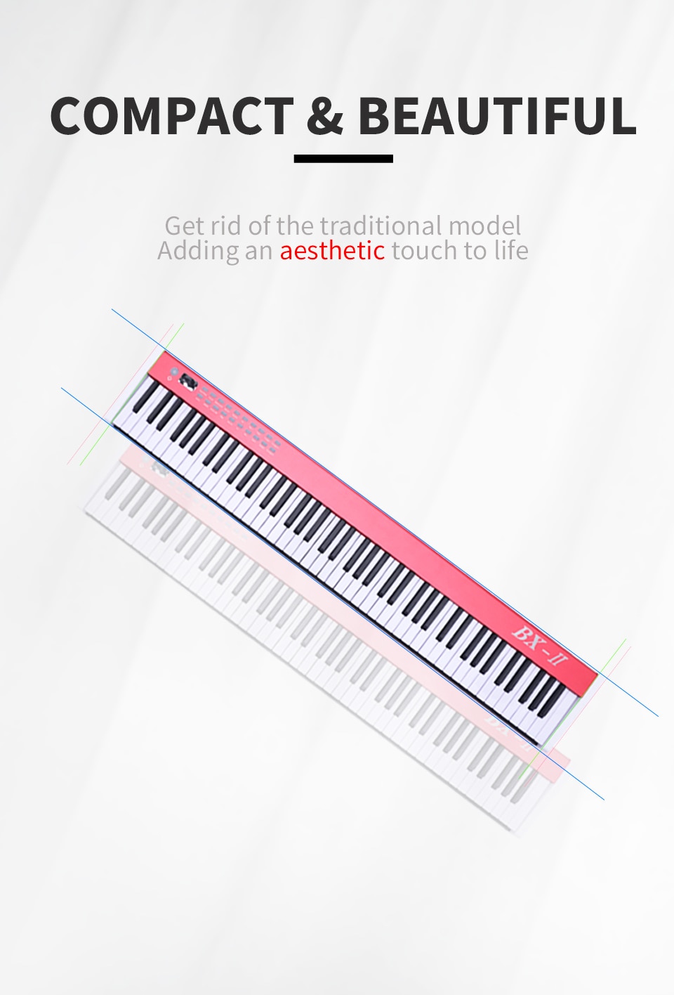 Digital Piano USB Midi Musical Keyboard 88 Keys midi Controller Music Synthesize instrument contect app professional piano