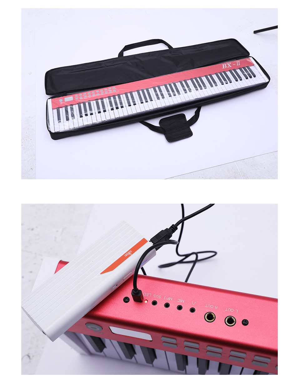 Digital Piano USB Midi Musical Keyboard 88 Keys midi Controller Music Synthesize instrument contect app professional piano