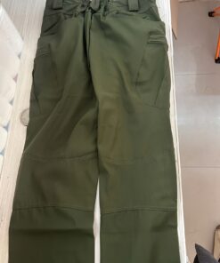 Men'S Multi-Pocket Cargo Pants | Elastic Breathable Fabric, Adjustable Waist with Zipper Design | Machine Washable Regular Fit Soft Shell Trousers | Outdoor Casual Long Pants | Durable Work Pants