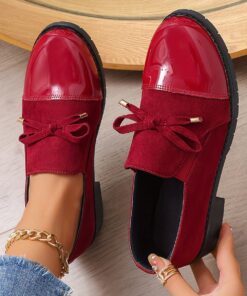 Elegant Women's Bowknot Pumps with Faux Pearl Accents - Breathable, All-Season Cover Dress Shoes