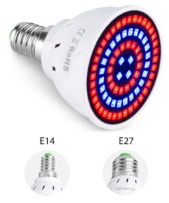 Hydroponic LED Grow Bulb with Different Base