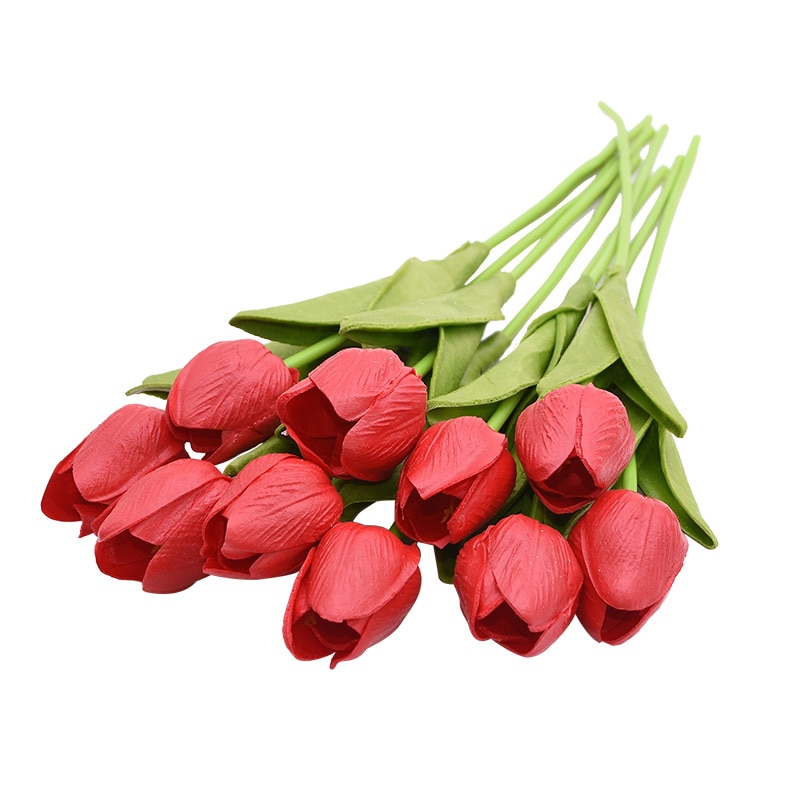 Artificial Tulip Flower Set 10 Pcs Artificial Tulip Flower Set 10 Pcs