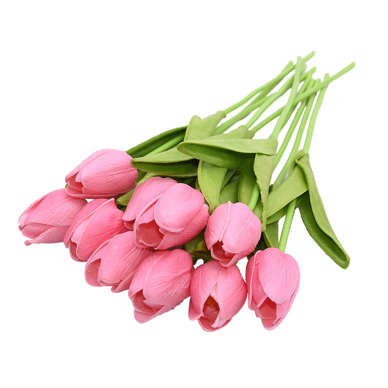 Artificial Tulip Flower Set 10 Pcs Artificial Tulip Flower Set 10 Pcs