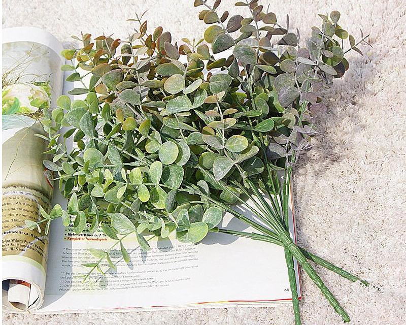 Colorful Artificial Eucalyptus Leaves Branch - Image 5
