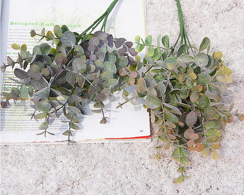 Colorful Artificial Eucalyptus Leaves Branch Colorful Artificial Eucalyptus Leaves Branch