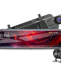 Mirror Design Front and Rear Dash Cameras Set