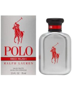 Ralph Lauren Polo Red Rush EDT Spray 2.5oz (75ml) for Men – Energizing Citrus & Spicy Fragrance, Long-Lasting Eau De Toilette, Premium Designer Scent