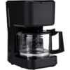 5-Cup Drip Coffee Brewer with Glass Carafe, Auto Pause, Removable Filter Basket, Matte Black, coffee maker, coffee machines