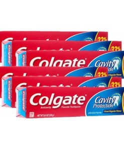 Colgate Cavity Protection Fluoride Toothpaste Regular Flavor - 8 oz, Pack of 6