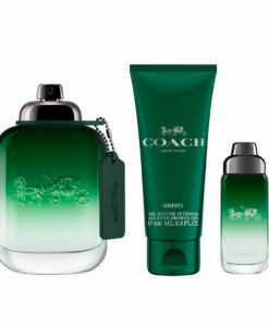 Coach Green 3 Pcs Set For Men: 3.4 Eau De Toilette Spray + 3.4 Shower Gel + 0.5 Eau De Toilette Spray