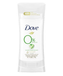 Dove 0% Aluminum 48 Hour Deodorant Cucumber and Green Tea Scent 2.6oz / 74g