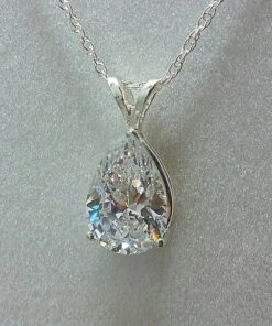 Women'S Temperament Teardrop Shaped Zirconia Pendant Necklace - Luxurious, Cubic Zirconia Stone, Ideal for Wedding Proposals & Parties, Everyday Elegance, Valentine'S Day Accessory|Teardrop Pendant|Detailed Engraving, Zirconia Earrings