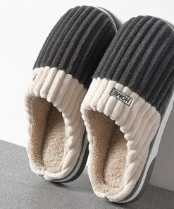 ASIFN Men' & Women' Winter Slippers Suitable for - Warm Plush Shoes with Thick -Slip Sole, Plus Size Available, Soft Furry Casual Shoes for Floors