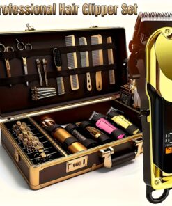 Men'S Professional Hair Clipper Set | Adjustable Alloy Blade, USB Fast Charging, LCD Display, Essential for Home and Travel, Ideal Gift for Husband, Boyfriend, Father, Christmas, Halloween, Thanksgiving