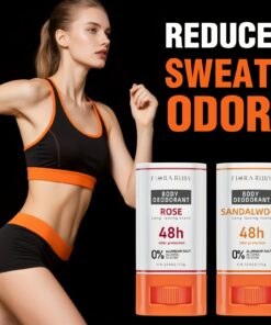 FLORA RUBY Deodorant Without Aluminum, Made with Natural Components, Pure Fragrance, 48-Hour Odor, Quick Absorption for Lasting Freshness, User-Friendly Design, Available in 6 Scents