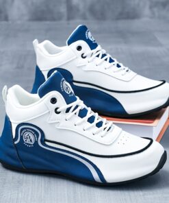 Men'S Slip-Resistant Running Shoes - Slip-Resistant Technology, Cushioned EVA Sole & Non-Slip PVC Outsole, Low-Top Sneakers with Arch Support - All-Season Gym, Jogging, Streetwear Shoes - / Accent Athletic Footwear for Men - Lace-Up Closure