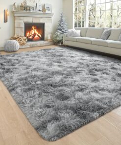 1pc Autumn And Winter Ultra Plush Rug - Soft, Thick, Fluffy, And Faux Fur For Living Room, Bedroom, Christmas And Halloween Decorations And Home Decor - Anti-Slip Backing, Easy To Clean, And Durable
