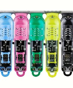 Hair Clippers for Men, Stylish Transparent Professional Men'S Electric Shaver with LCD Display, High Power Barber And Trimmer, USB Rechargeable, ABS Plastic Material - Suitable for Christmas, Halloween, Easter, Valentine'S Day, Thanksgiving Day