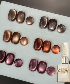 6pcs/set 0.51oz New Popular Reflective Cat'S Eye Magnetic Nail Gel Semi Permanent Nail Art Soaking LED Nail Salon Nail Salon Gel