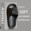ASHALI Cute Little Bear Breathable Men'S Soft Slippers for All Seasons, Suitable for Indoor Home Use, Couple'S Bathroom Slippers.