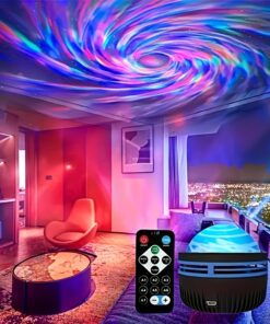 Aurora Borealis Starry Sky Projector, LED Star Projector Night Light with Remote, Galaxy Star Projector with 7 Lighting Effects, Bedroom Night Light Projector for Camping, Wedding Decoration, Holiday Party, Home Decoration, Mother's Day Gifts