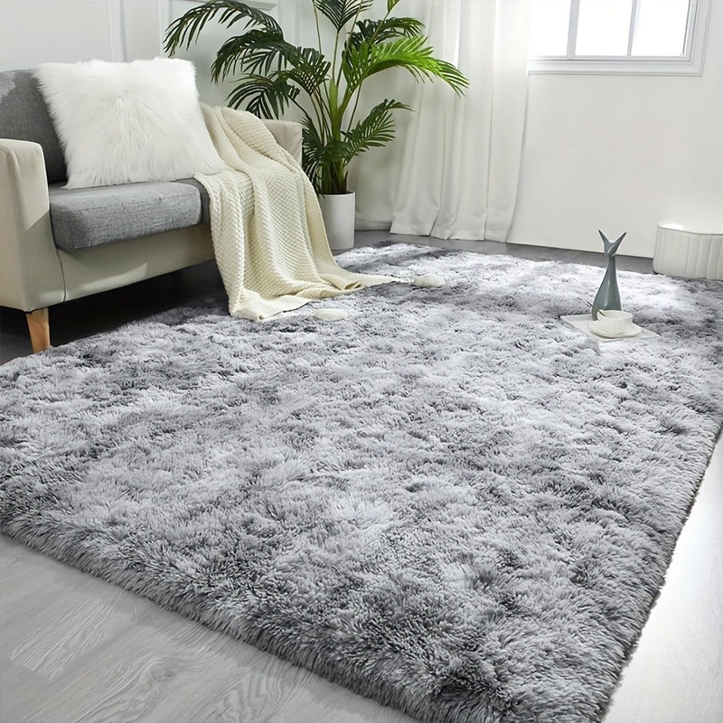 1pc of Thick Fuzzy Rug, Soft Carpet for Living Room Under Coffee Table, Cozy Blanket for Bedroom Beside The Bed, Plush Floor Mat for Full Room, Home Decoration