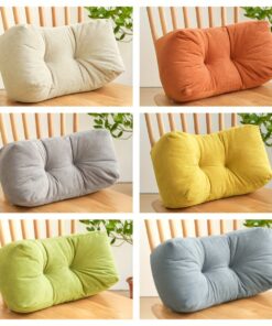 1pc Gorgeous Lumbar Pillow for Napping, Student Backrest Cushion, Chair Cushion, Office Sleeping Pillow
