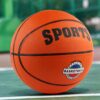 1pc Official Size 7 Basketball - Heavy-Duty Rubber Construction, Non-Slip Grip, for Professional, College, High School, Pickup Games - Ideal for Outdoor/Indoor Courts, Training & Practice - Durable Basketball for Adults & Teams, Team Sports Gear, Sporty Design, Longlasting Material, Sports Ball, College Athletes