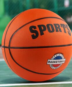 1pc Official Size 7 Basketball - Heavy-Duty Rubber Construction, Non-Slip Grip, for Professional, College, High School, Pickup Games - Ideal for Outdoor/Indoor Courts, Training & Practice - Durable Basketball for Adults & Teams, Team Sports Gear, Sporty Design, Longlasting Material, Sports Ball, College Athletes