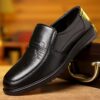Men'S Plus Size Breathable Business Casual Shoes, Non-Slip Wear-Resistant British Style Wedding Shoes, Office Walking Shoes