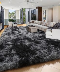 1pc Super Large Luxury Modern Machine Washable Luxury 8x10 Feet (240*300cm) Area Rugs For Living Room, Large Tie-Dyed Fluffy Plush Shag Bedroom Carpet, Anti Slip Thick Soft Big Fuzzy Rug For Bedroom Living Room Home Decor Room Decor Gift