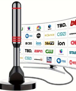 2025 TV Antenna Indoor Antenna For Smart TV Long Range Reception HD Digital Antenna Outdoor For Local Channels Supports 4K 1080p