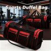 Large Capacity Travel Duffel Bag For Men & Women-Heavy-Duty Gym Bag With Multi-Pocket Design, Adjustable Shoulder Strap & Zipper Closure, Perfect For Fitness, Weekend Trips, Business Travel & Outdoor Use